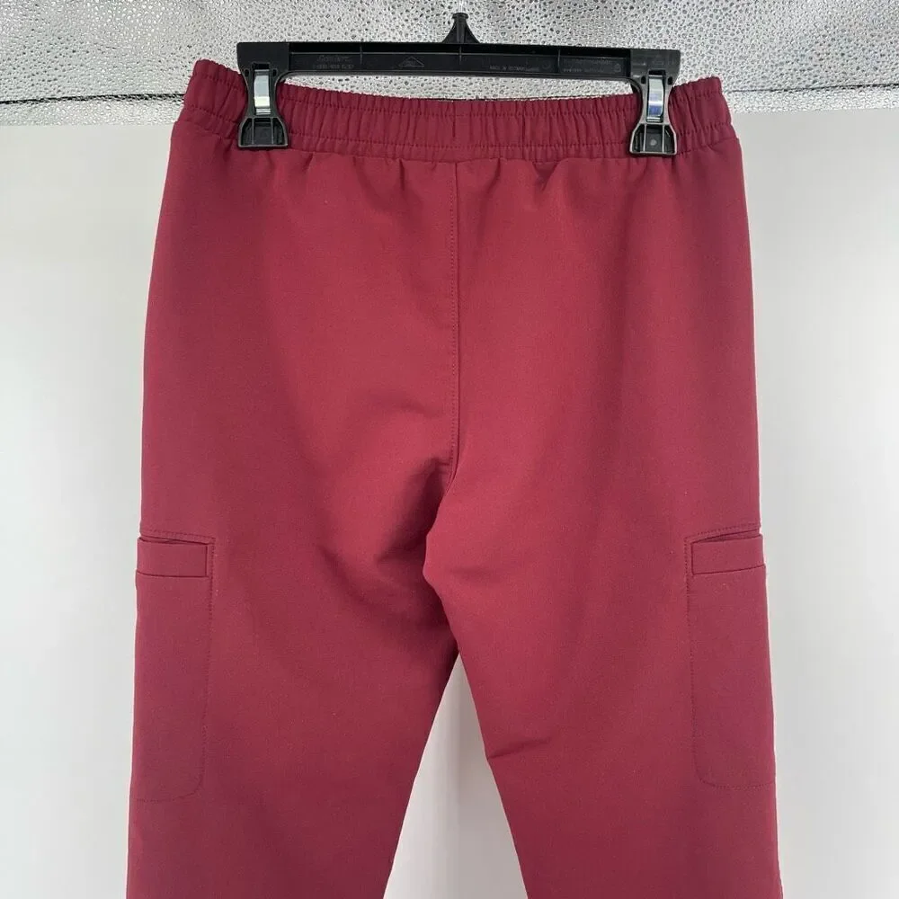 Old Navy Girls StretchTech Cargo Pants Size 8 Scarlet Oak Tapered Performance